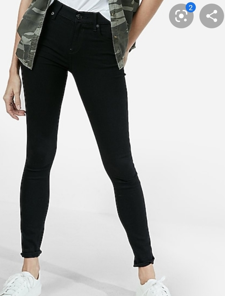 Express Black Mia Midrise Jean Leggings